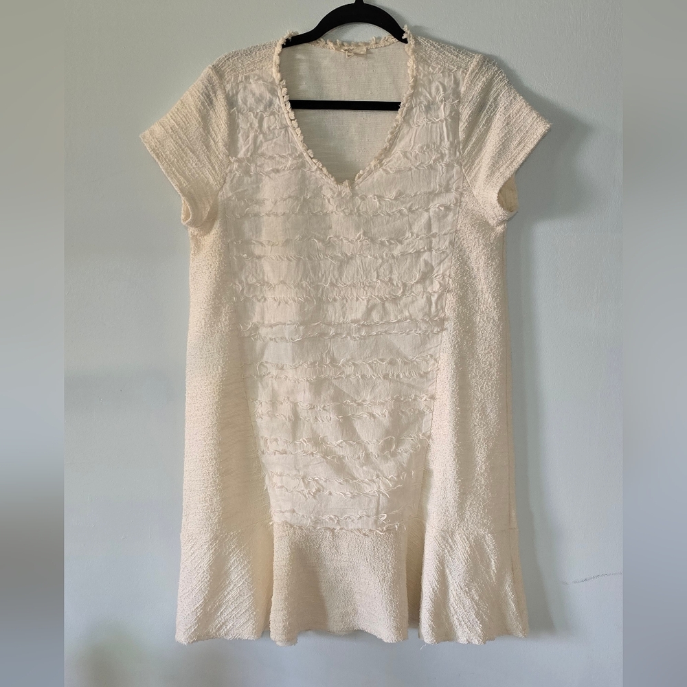 Mystree Elegant Cream Dress